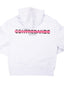 Hoodie Lines White / Pink