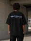 T-Shirt Lines Black / Metallic Blue