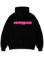 Hoodie Lines Black / Pink