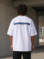 T-Shirt Lines White / Metallic Blue