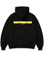 Hoodie Lines Black / Yellow