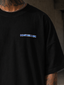 T-Shirt Lines Black / Metallic Blue