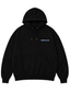 Hoodie Lines Black / Metallic Blue