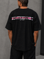T-Shirt Lines Black / Metallic Pink