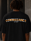 T-Shirt Lines Black / Metallic Gold