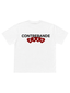 T-Shirt Crew Hearts White / Red