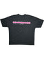 T-Shirt Lines Black / Neon Pink